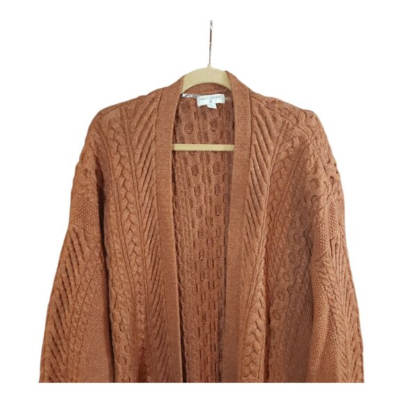 Nili Lotan x Target Heavyweight Cableknit Open Duster Cardigan Cozy Women's 1X - Picture 6 of 10